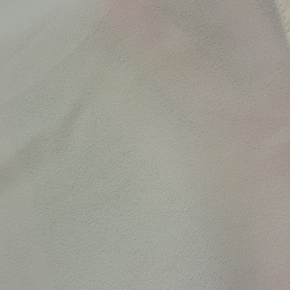 AB Studio Cream Lace Sheer Bell Sleeve Tunic Blouse M - Picture 4 of 5